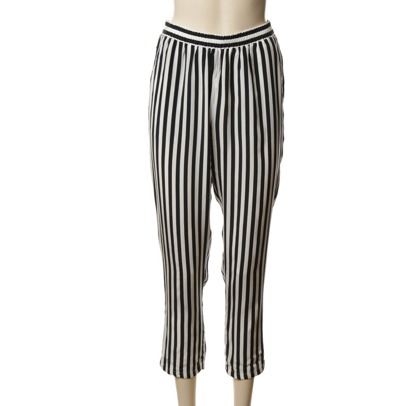 Stefanel Striped silk pants