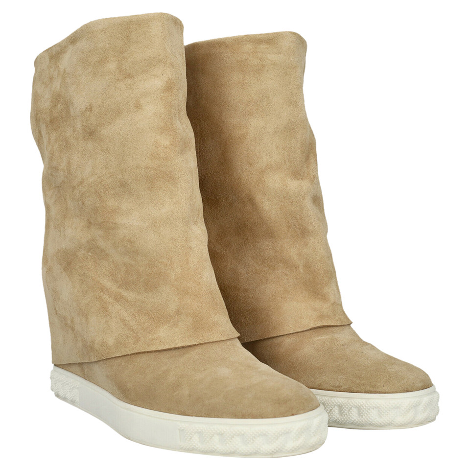 Casadei Ankle boots Leather in Beige
