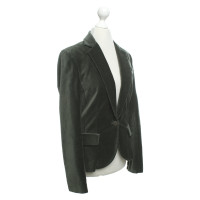 Zadig & Voltaire Blazer en velours vert foncé