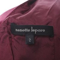 Nanette Lepore Seidenkleid in Bordeaux