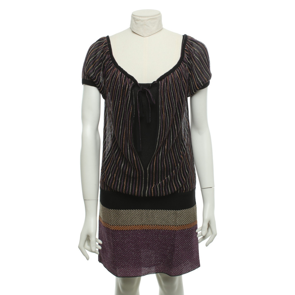 Missoni Crochet dress with stripe patterns
