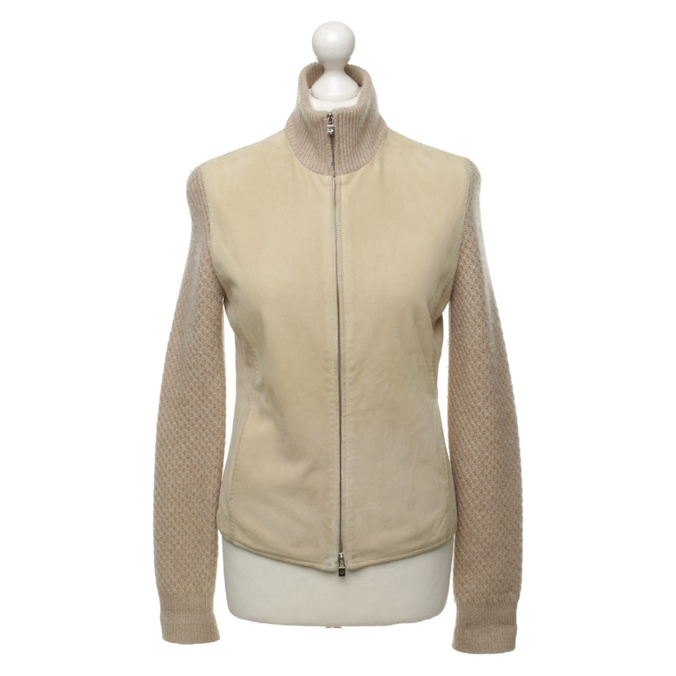 Loro Piana Cardigan with leather