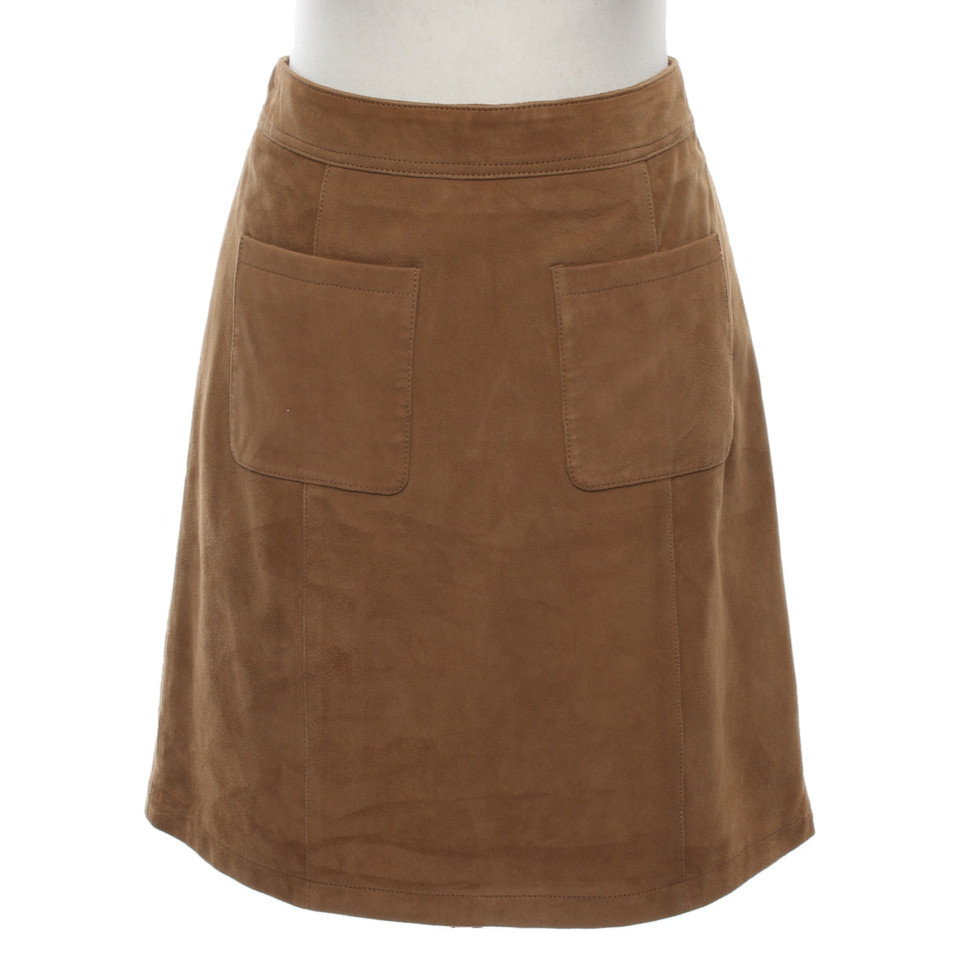 Oakwood Skirt Leather in Brown