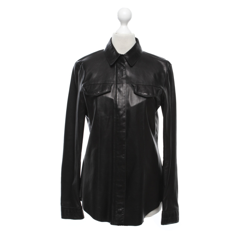 Strenesse Top en Cuir en Noir