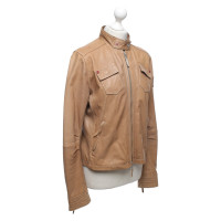 Bogner Jacke/Mantel aus Leder in Beige