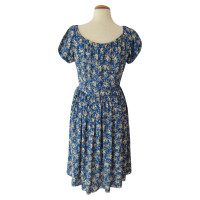 Prada Blaues Kleid mit Print