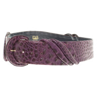 Christian Dior Belt with reptile embossing