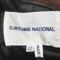 Costume National Capispalla in Pelle scamosciata in Marrone