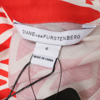 Diane Von Furstenberg Jumpsuit in rood / wit