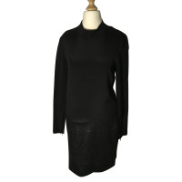 Theory Dress with leather detail 