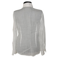 Ermanno Scervino Linen blouse with lace details