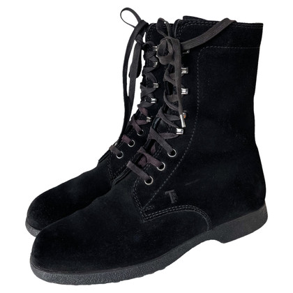 Tod's Bottines en Daim en Noir