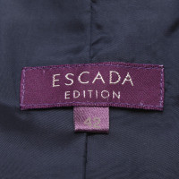 Escada Leather jacket in dark blue