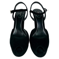 Prada Sandals Suede in Black