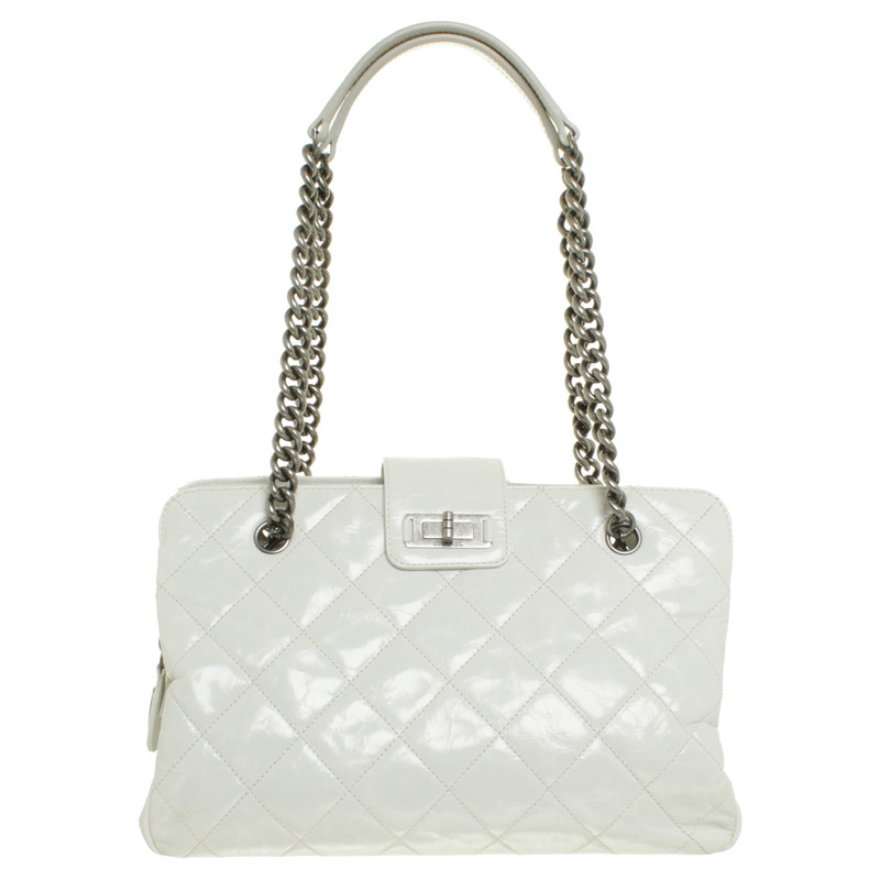 Chanel White leather bag