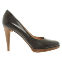 Sergio Rossi Pumps/Peeptoes aus Leder in Schwarz