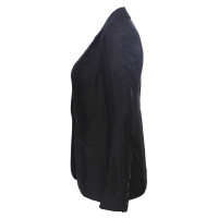 Diane Von Furstenberg black shiny blazer