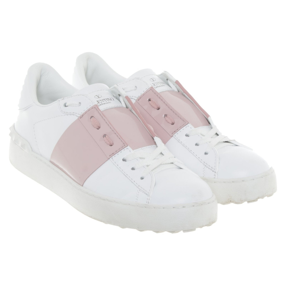 Valentino Garavani Sneakers en blanc / rose