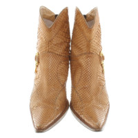 Cesare Paciotti Ankle boots with reptile embossing