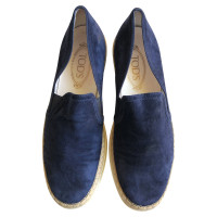 Tod's Chaussures de sport en Daim en Bleu