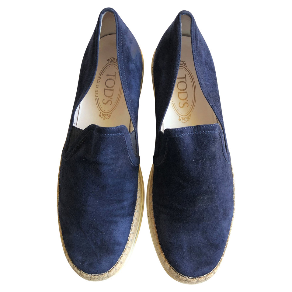 Tod's Trainers Suede in Blue