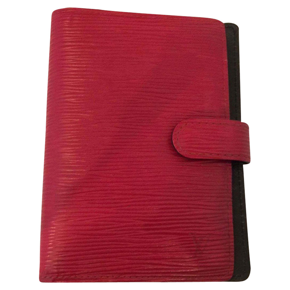 Louis Vuitton "Agenda Fonctionnel PM Epi Leder" in Rot