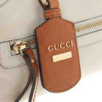Gucci sac à main en cuir crème