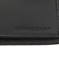 Longchamp Täschchen/Portemonnaie aus Leder in Schwarz