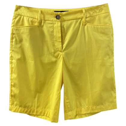 Marc Cain Shorts aus Baumwolle in Gelb