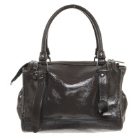 Burberry Handbag Patent leather in Grey
