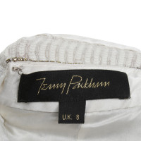 Jenny Packham robe pailletée en crème blanche
