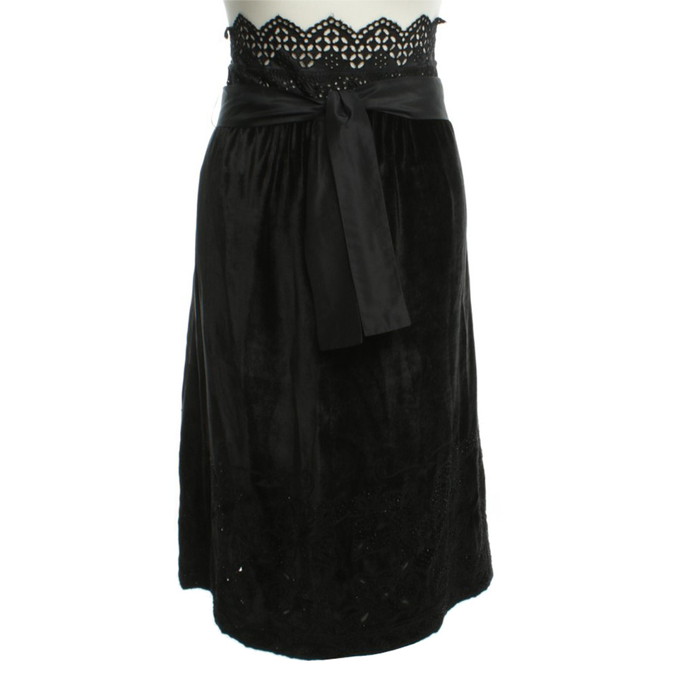 Etro Velvet skirt in black