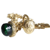Chanel Gripoix bracelet with angels, coins and glass ball