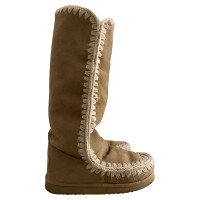 Mou Boots Suede in Beige