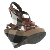 Burberry Wedges with nova check pattern