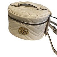 Gucci Marmont Backpack Leather in Cream
