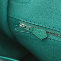 Hermès Birkin Bag 35 aus Leder in Türkis