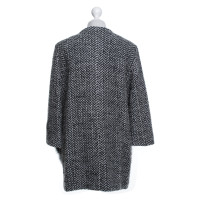 Steffen Schraut manteau en tweed avec garniture de fourrure