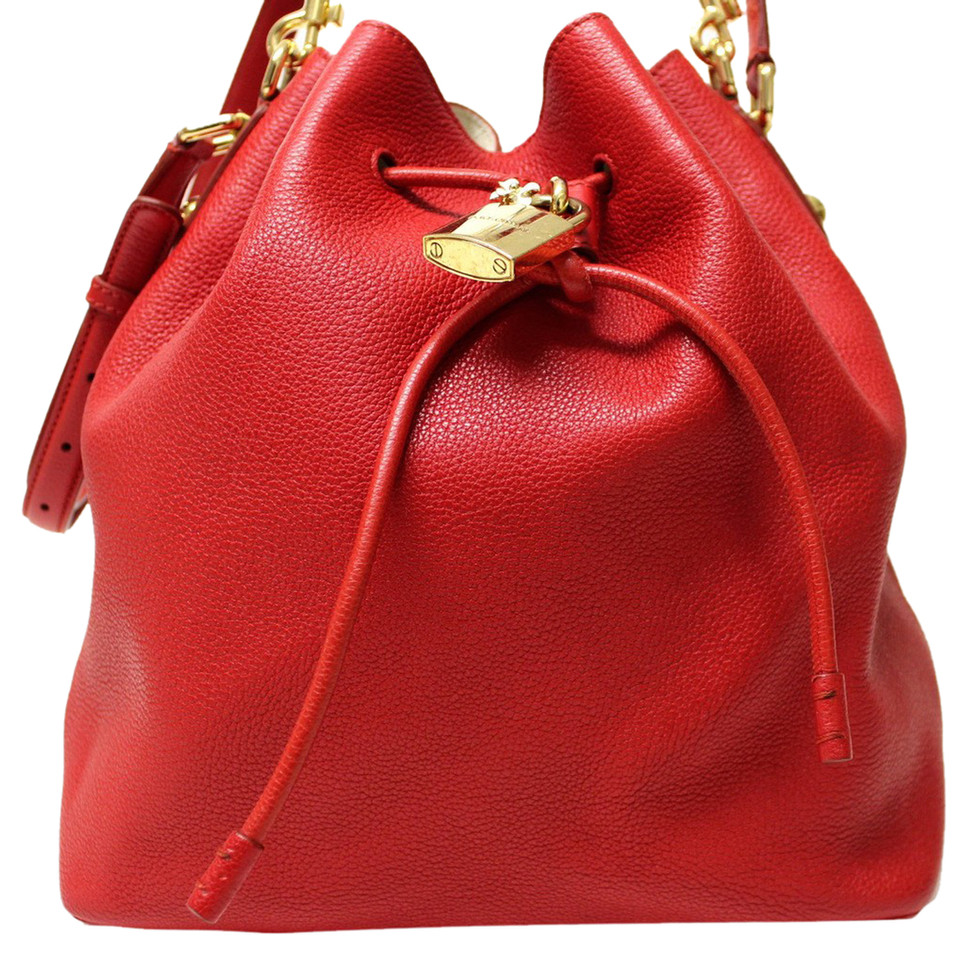 Dolce & Gabbana Shopper aus Leder in Rot