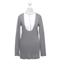 Brunello Cucinelli Shirt met lange mouwen in grijs / wit
