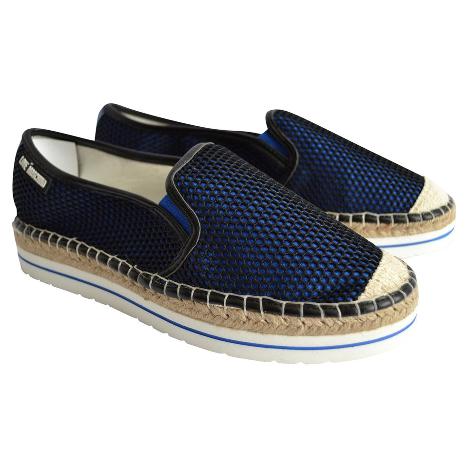 Moschino Love Espadrilles in blue / black