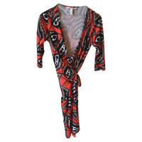 Diane Von Furstenberg Robe en Soie en Rouge