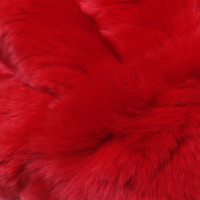 Laurèl Coniglio stola di pelliccia in rosso