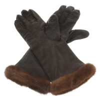 Laurèl Fur-trimmed gloves