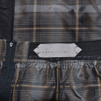 Schumacher skirt with plaid pattern in silk