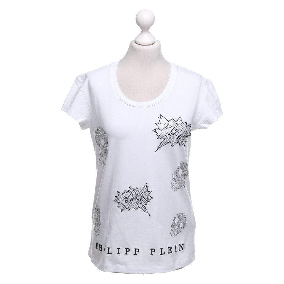 Philipp Plein T-shirt con teschi