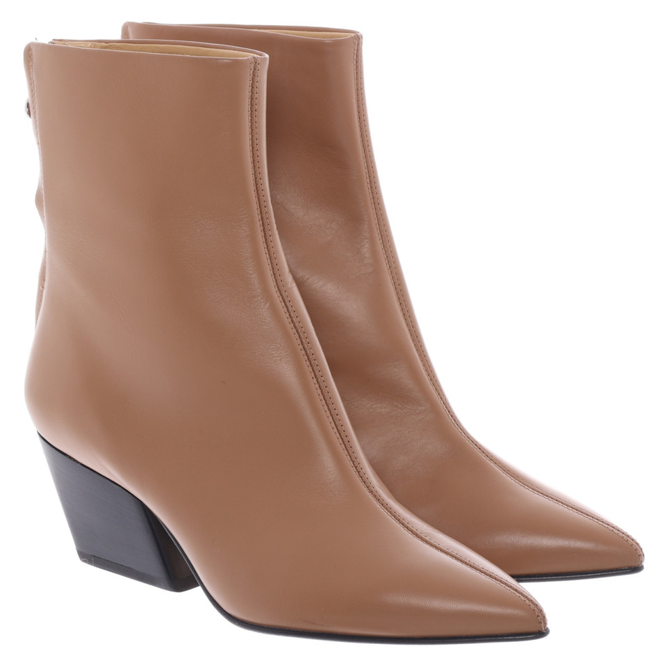 Aeyde Stiefeletten aus Leder in Beige