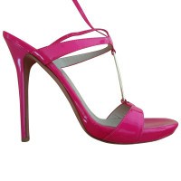 Alexander McQueen Sandals Patent leather in Pink