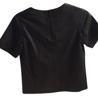 Karl Lagerfeld Leren shirt in zwart