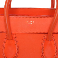 Céline Boston Bag aus Leder in Orange